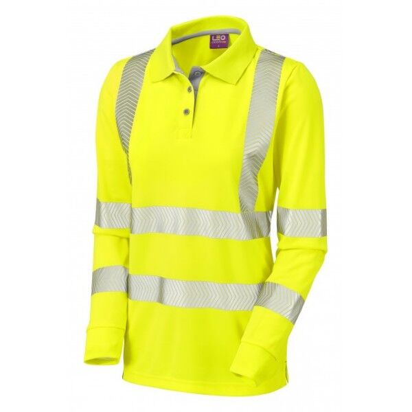 ECOVIZ- POLLYFIELD Coolviz Ultra Women's Sleeved Polo Shirt  Thumbnail